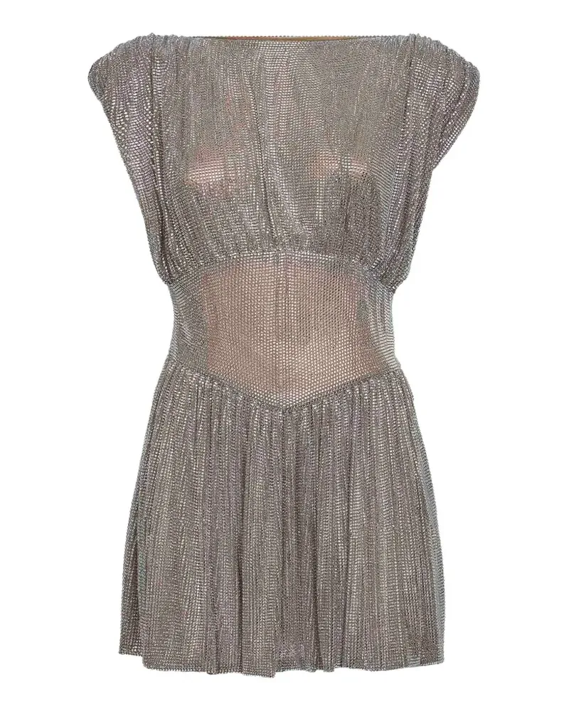Giuseppe di Morabito crystal-embellished flared dress - Silber Silber