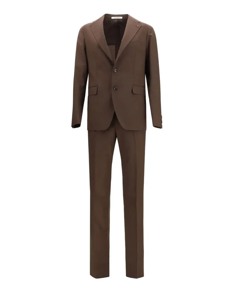 Tagliatore Einreihiger Anzug - Braun Braun