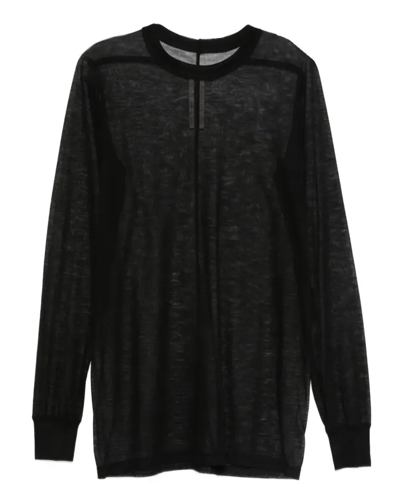 Rick Owens Level LS T Langarmshirt - Schwarz Schwarz