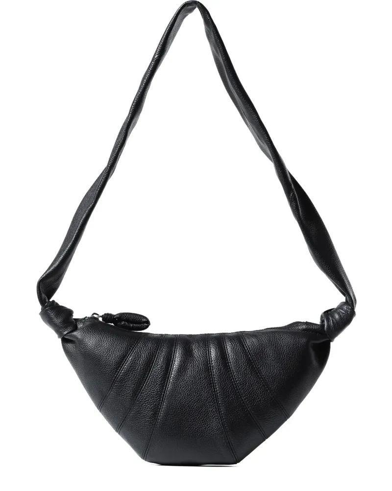 Christophe Lemaire Kleine Croissant Schultertasche - Schwarz Schwarz