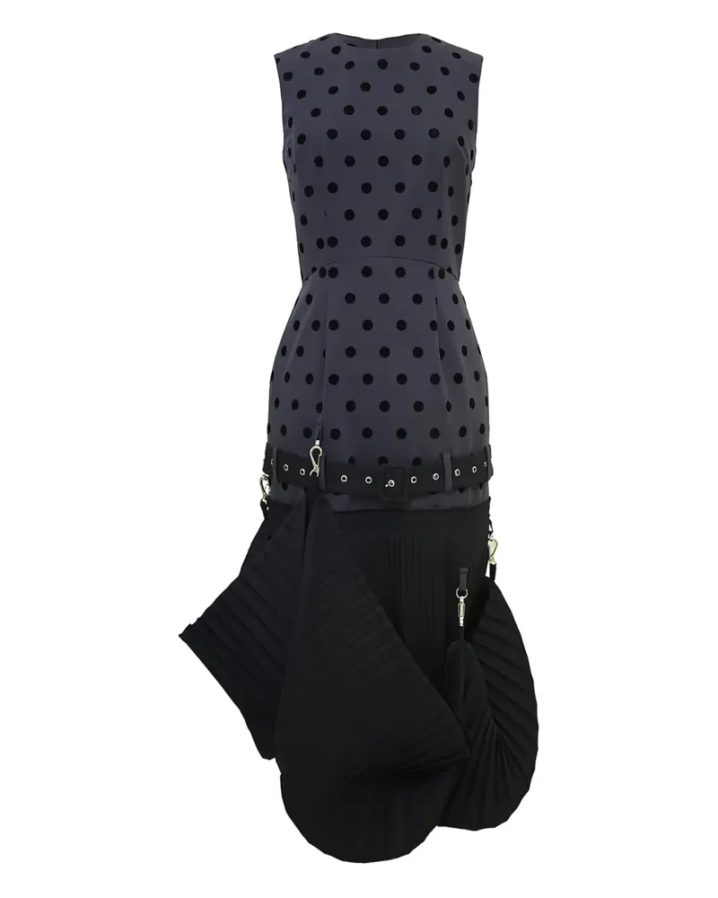 Rokh Overturn midi dress - Grau Grau