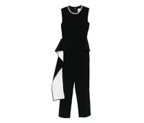 Jumpsuit mit Schößchen - Schwarz
