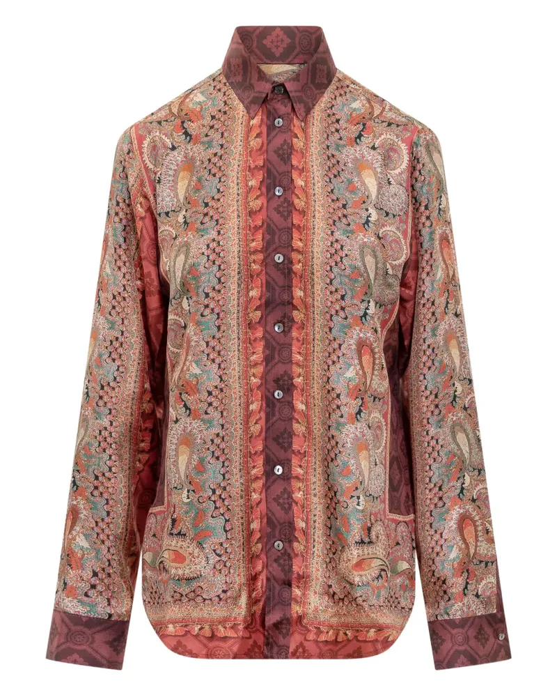 Pierre-Louis Mascia Hemd mit Paisleymuster - Rot Rot
