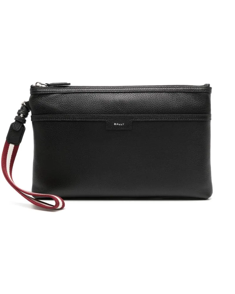 Bally striped strap clutch bag Black