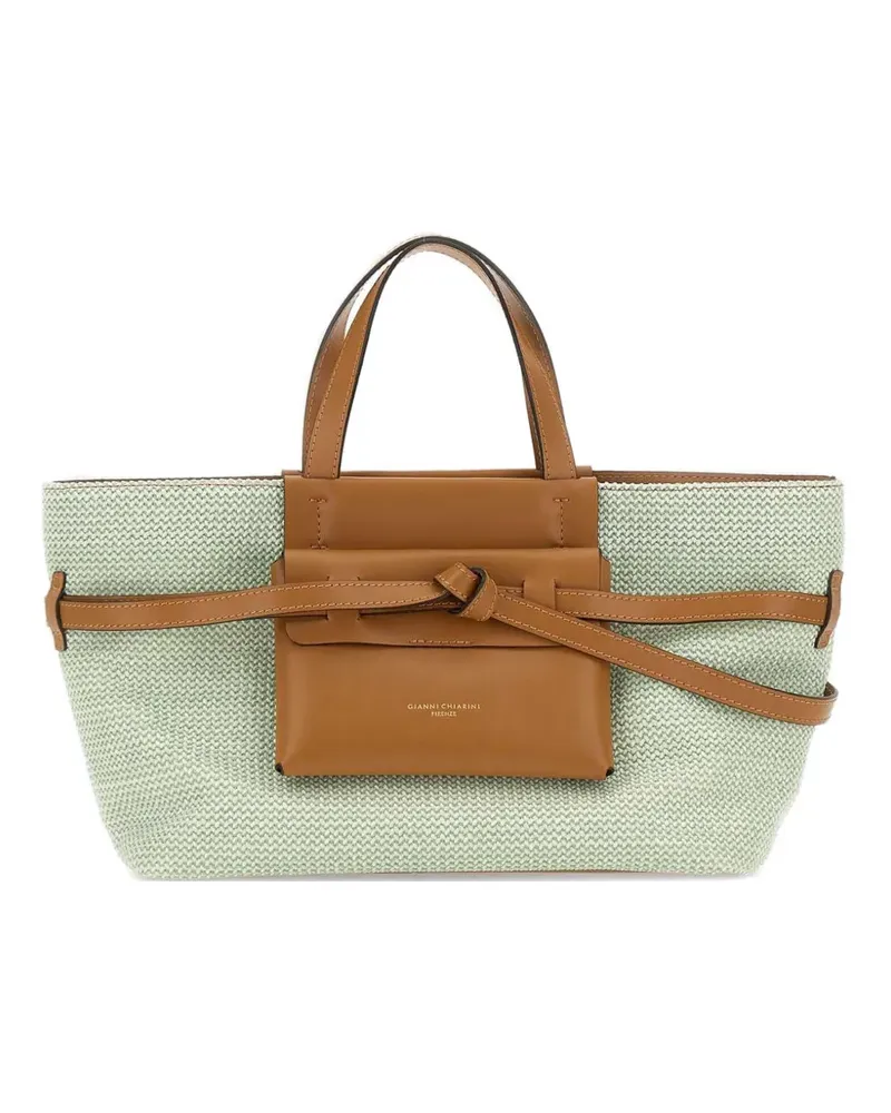 Gianni Chiarini Alexandra Tote Bag mit Logo - Grün Grün