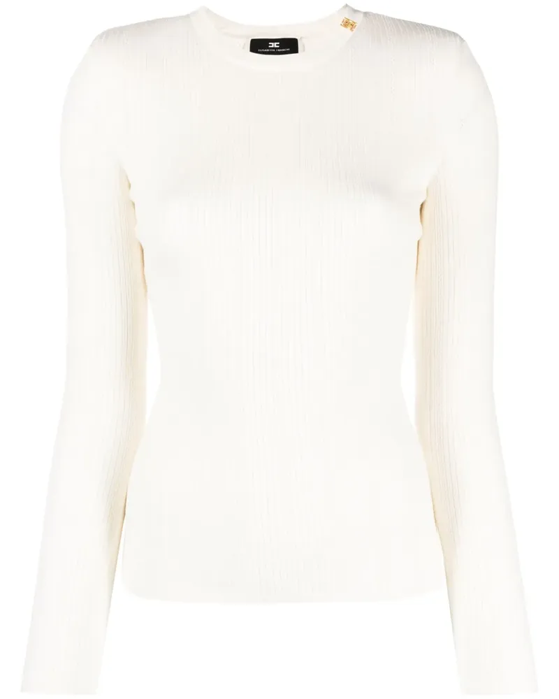Elisabetta Franchi Pullover in Pointelle-Strick - Nude Nude