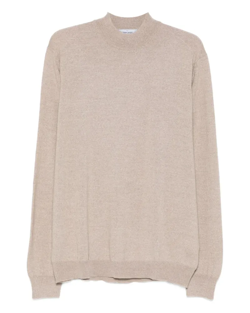 Gran Sasso Pullover mit Stehkragen - Nude Nude