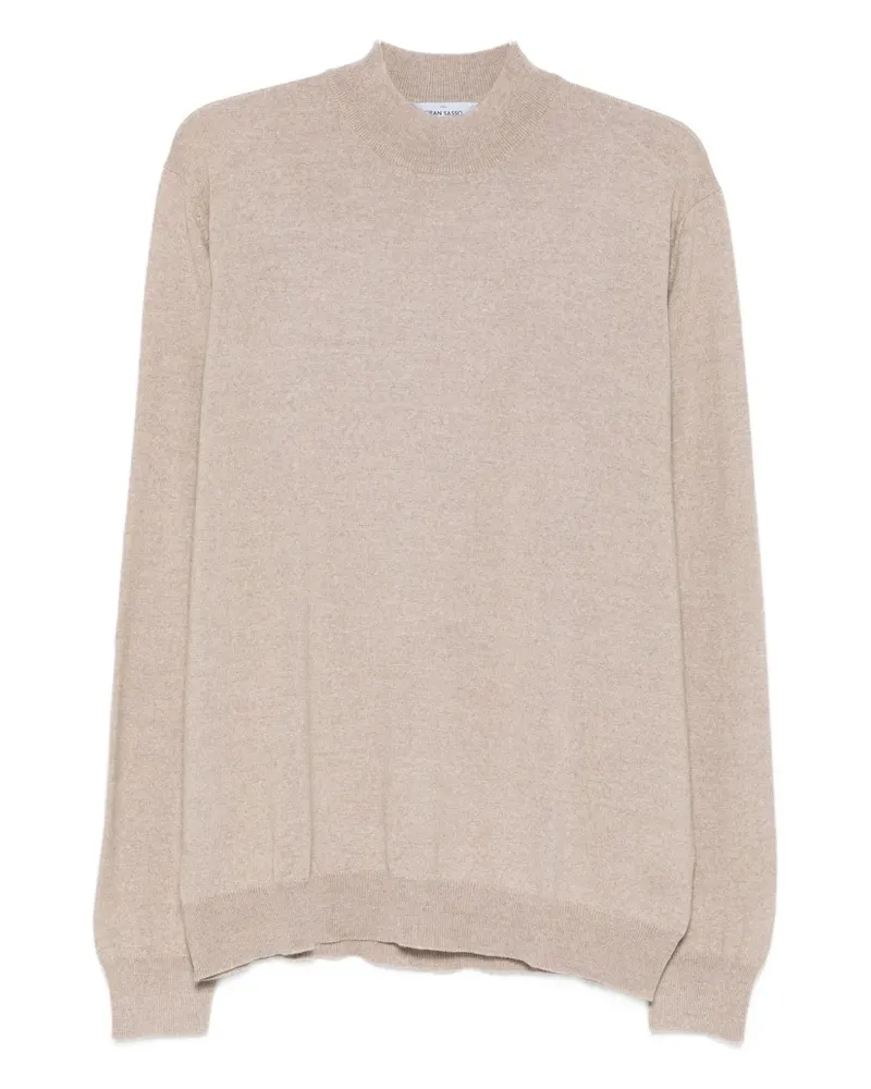 Gran Sasso Pullover mit Stehkragen - Nude Nude
