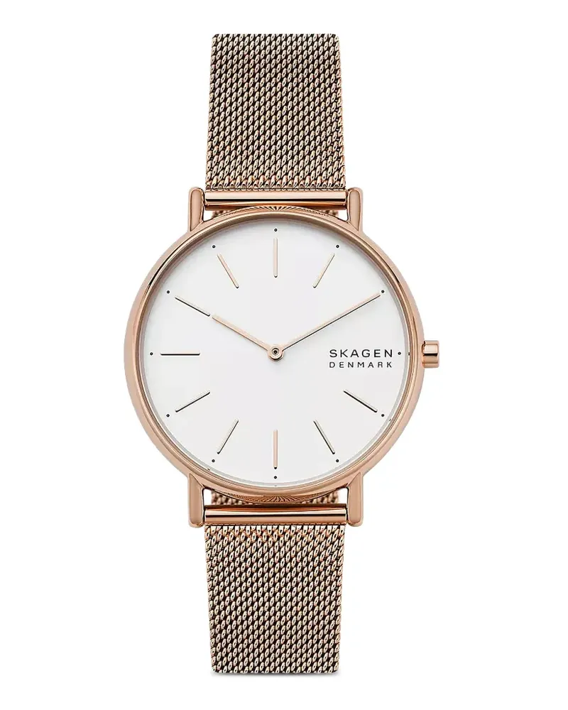 Skagen Signatur Mesh 38mm watch - Weiß Weiß