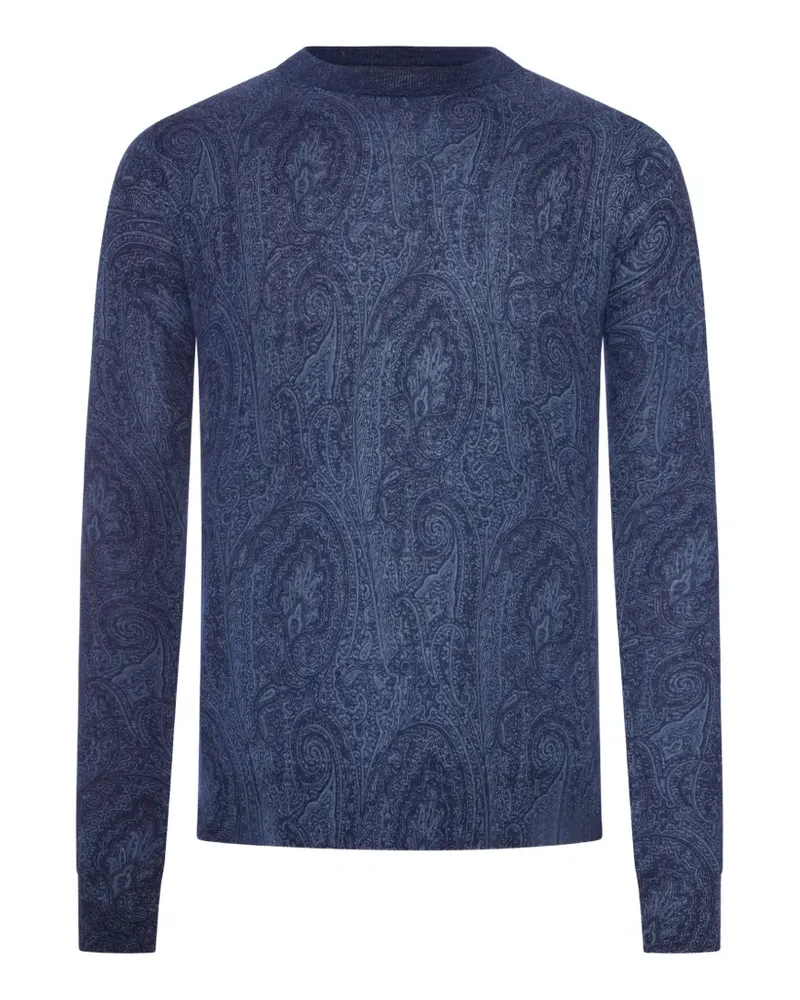 Etro Pullover mit Paisley-Print - Blau Blau