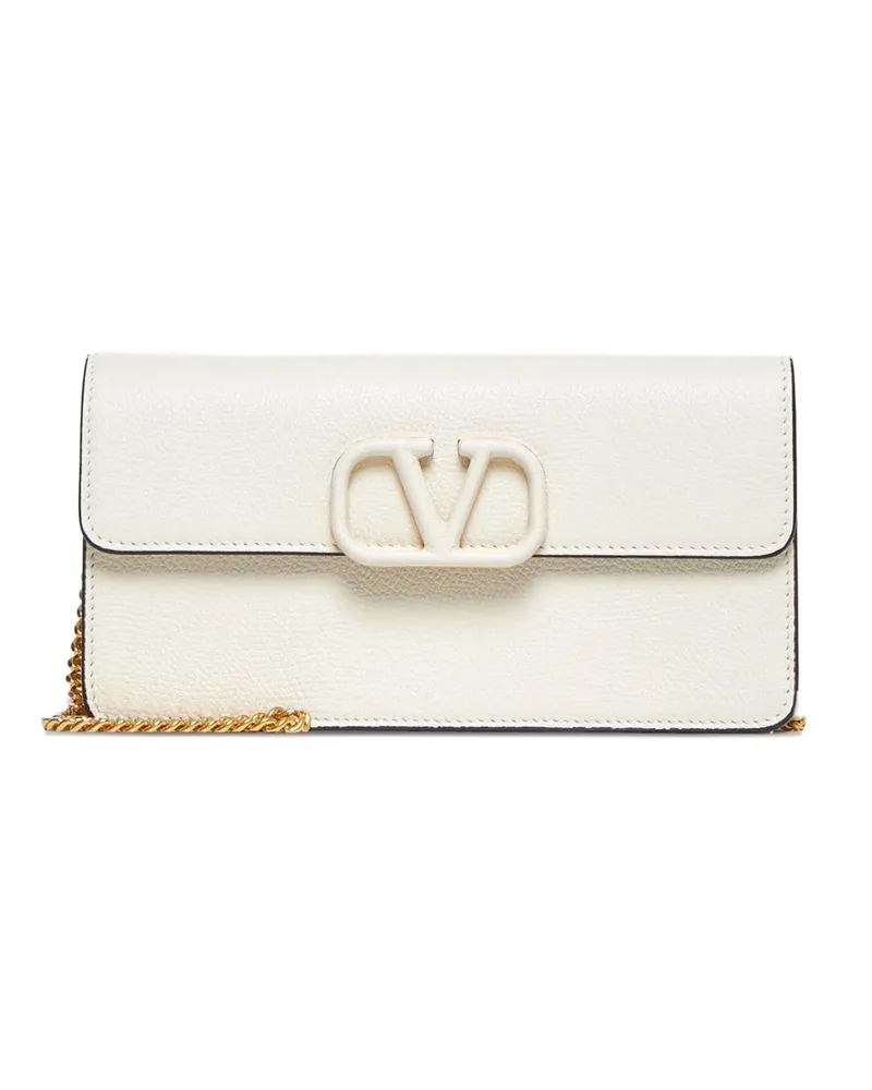 Valentino Garavani VLogo Signature wallet on chain - Nude Nude