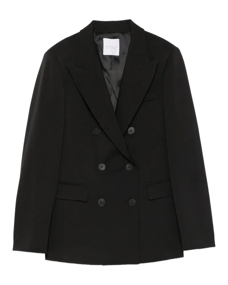 CENERE GB double-breasted peak-lapel blazer - Schwarz Schwarz