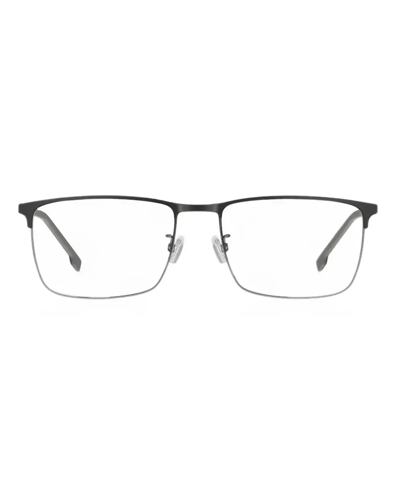HUGO BOSS Brille mit eckigem Gestell - Schwarz Schwarz