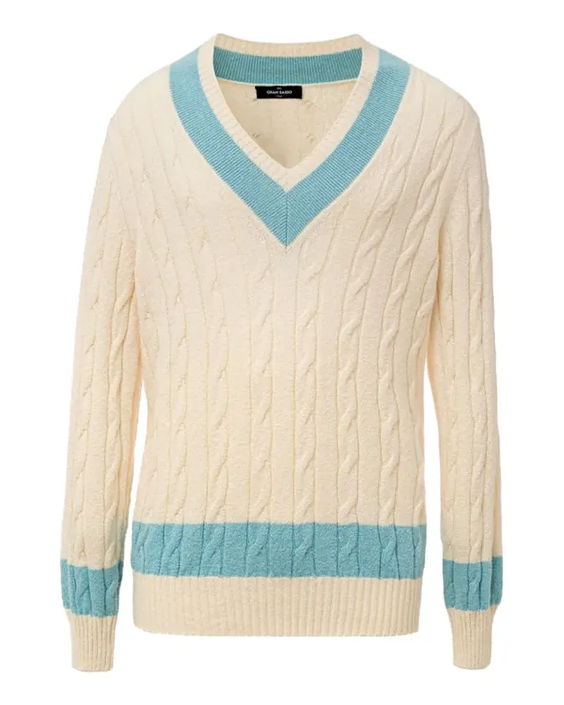 Gran Sasso Pullover mit Zopfmuster - Nude Nude
