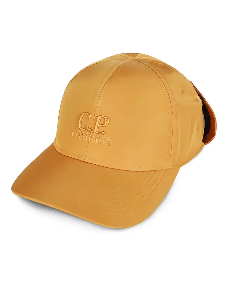 C.P. Company Goggle-detail embroidered baseball cap - Orange Orange