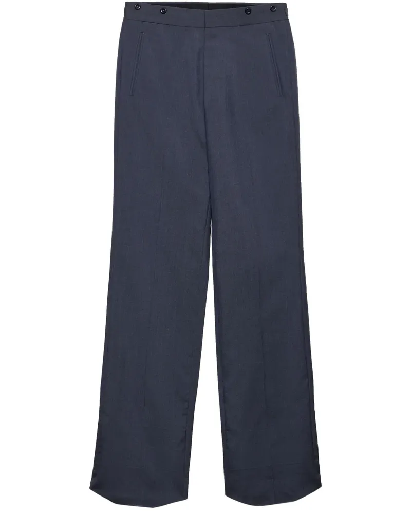 Prada Hose mit weitem Bein - Blau Blau