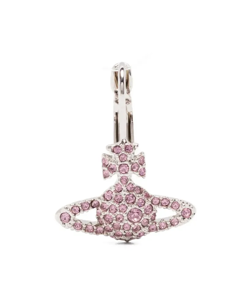 Vivienne Westwood Grace Bas Relief Ohrringe mit Kristallen - Silber Silber