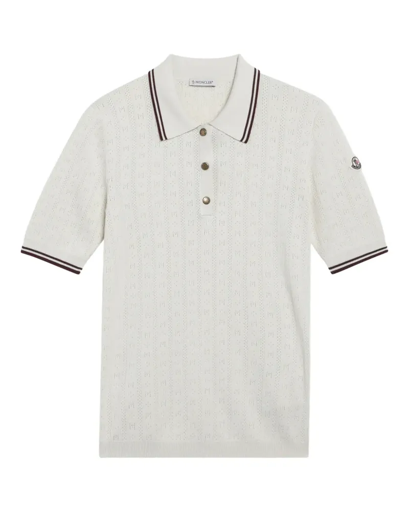 Moncler cotton polo shirt - Nude Nude