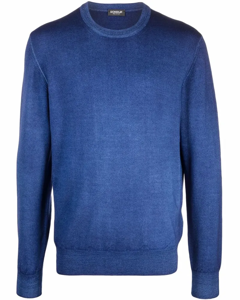 Dondup Ausgeblichener Merinopullover - Blau Blau