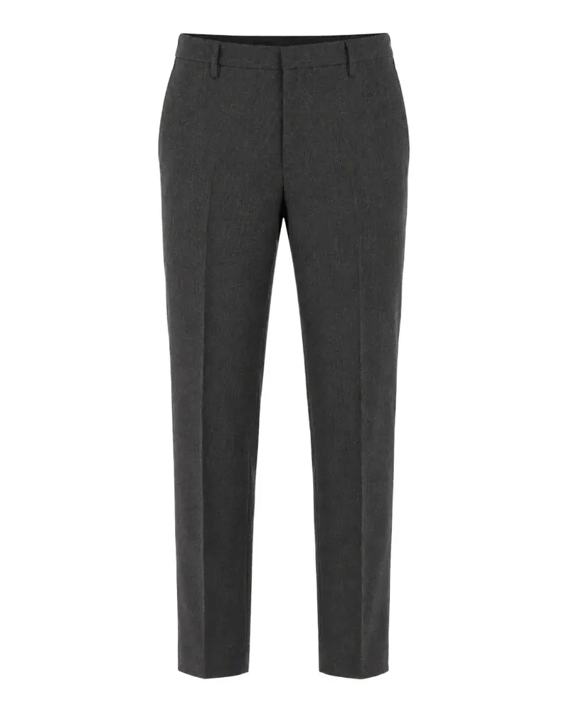 Corneliani CC Collection Reward hopsack-pattern trousers - Grau Grau