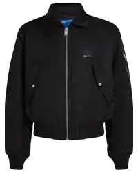 Karl Lagerfeld Bomberjacke mit Logo-Applikation Schwarz