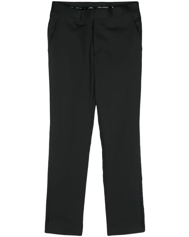 Karl Lagerfeld Hose mit Tapered-Bein - Schwarz Schwarz