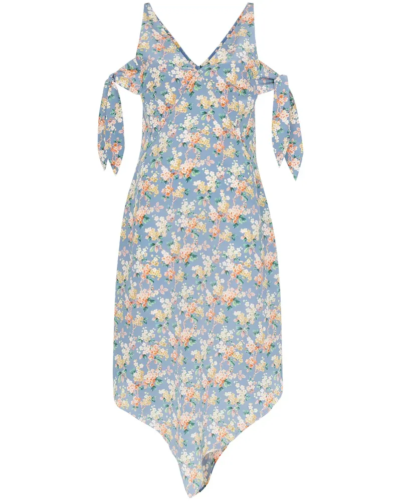 DELADA Geblümtes Kleid - Blau Blau