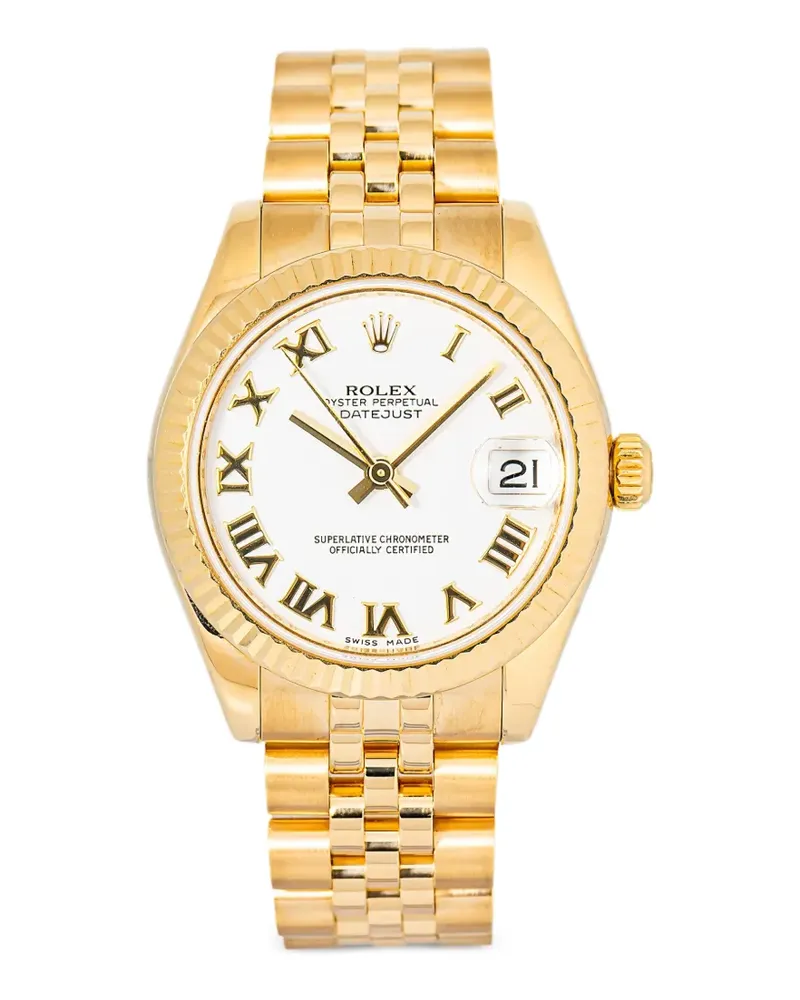 Rolex Datejust fluted bezel 31mm watch - Weiß Weiß