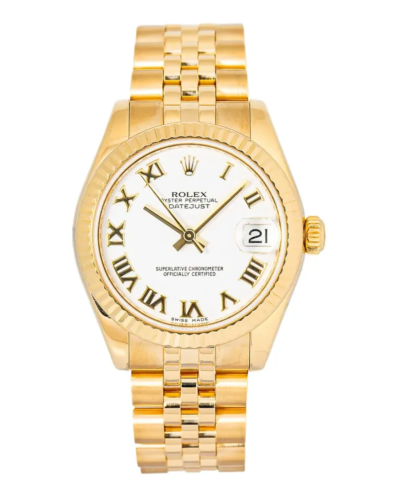 Rolex Datejust fluted bezel 31mm watch - Weiß Weiß