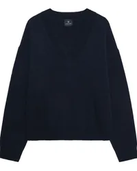 Anine Bing Kaschmirpullover mit V-Ausschnitt Blau