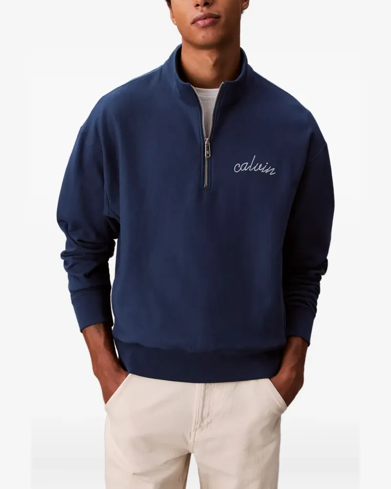 Calvin Klein Pullover mit Reißverschluss - Blau Blau