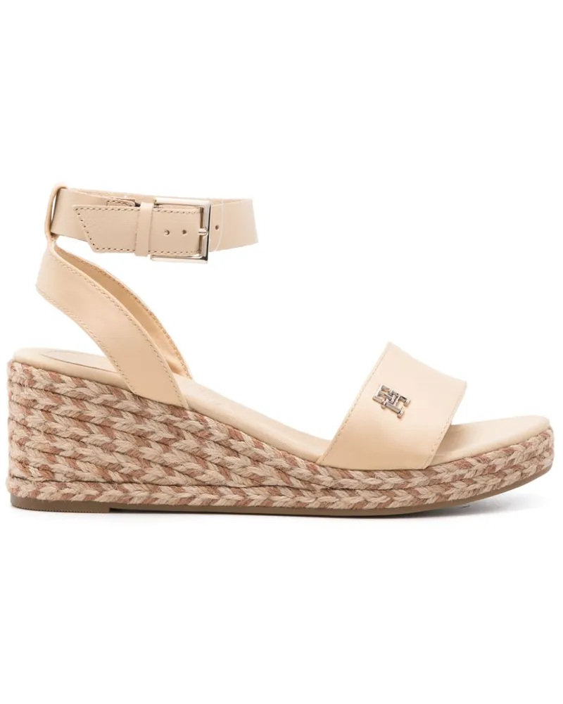 Tommy Hilfiger Espadrilles mit Logo-Schild 60mm - Nude Nude