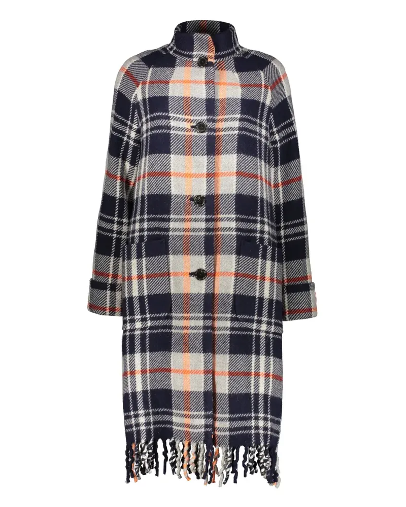 Kenzo Karierter Mantel - Blau Blau