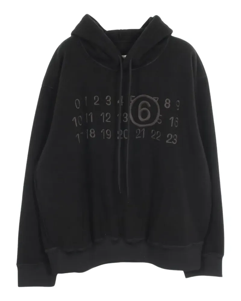 Maison Margiela 2020s Hoodie mit Logo - Schwarz Schwarz