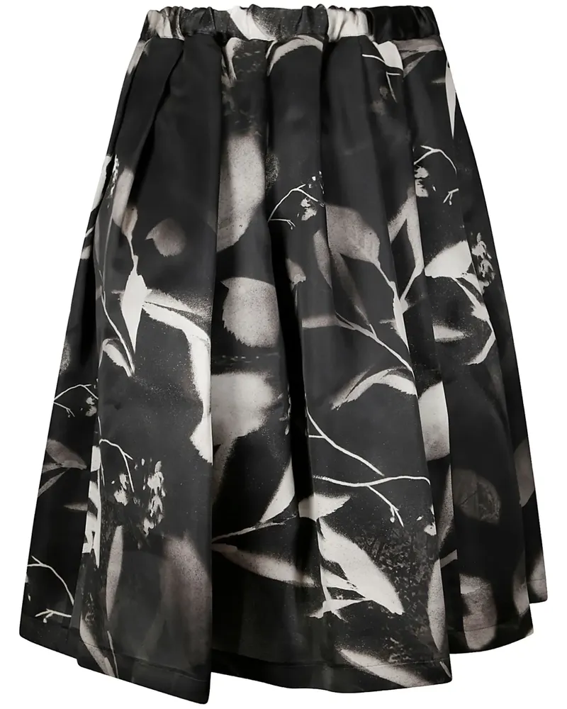 Comme des Garçons Rock mit Print - Schwarz Schwarz