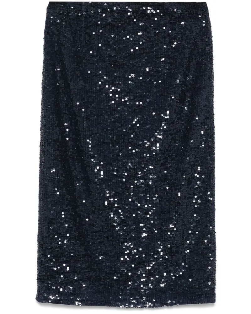 P.A.R.O.S.H. Minirock mit Pailletten - Blau Blau