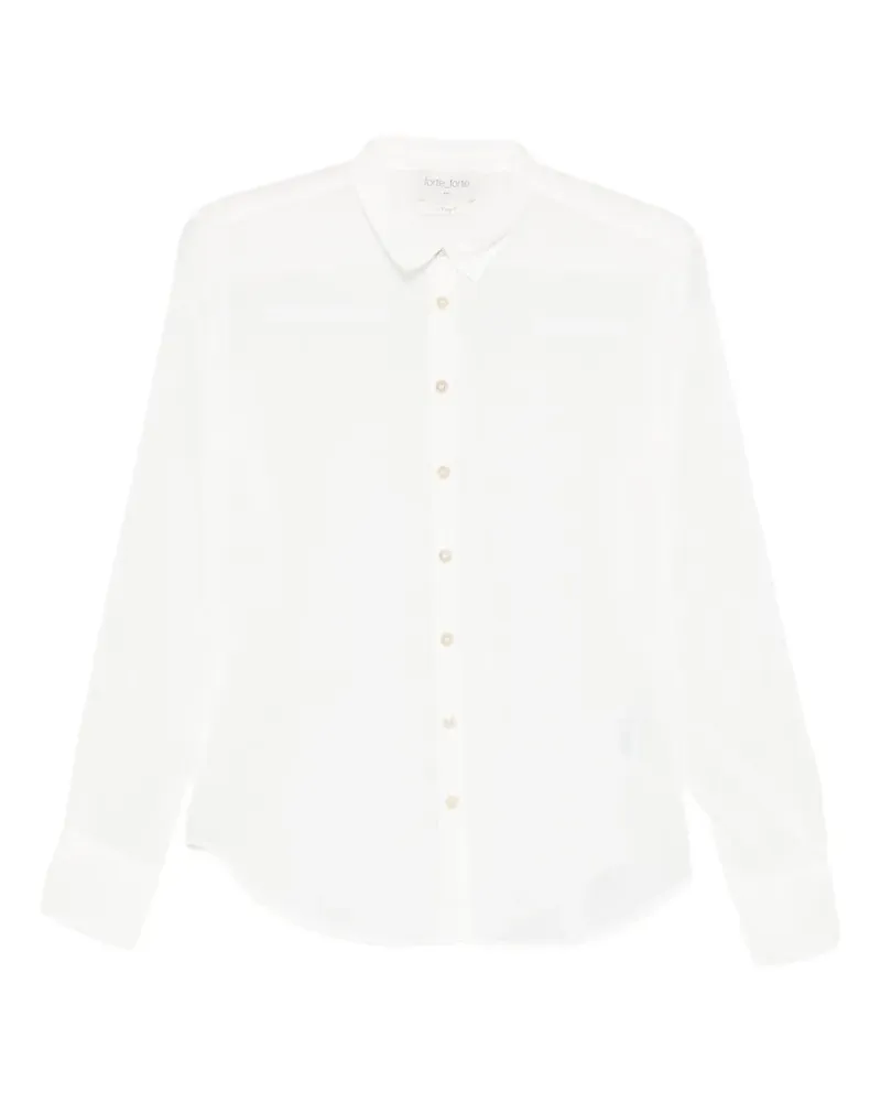 forte_forte Klassisches Hemd - Weiß Weiß
