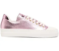 Sneakers im Metallic-Look - Rosa