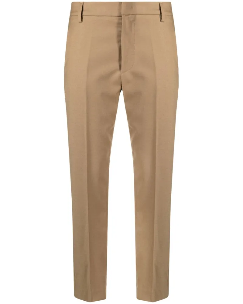 Dondup Nima Cropped-Hose aus Flannel - Braun Braun