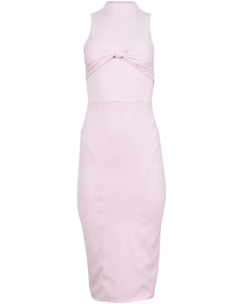 Fleur Du Mal Jerseykleid mit Knotendetail - Rosa Rosa