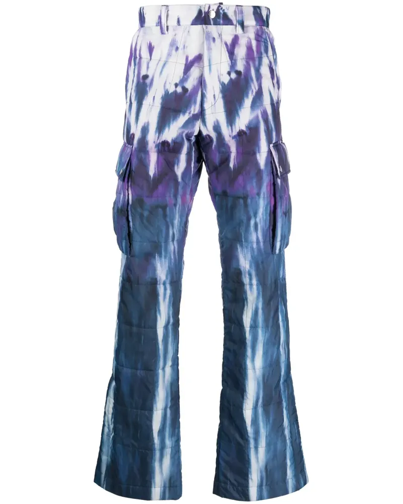 Amiri Gesteppte Hose mit Batikmuster - Violett Violett