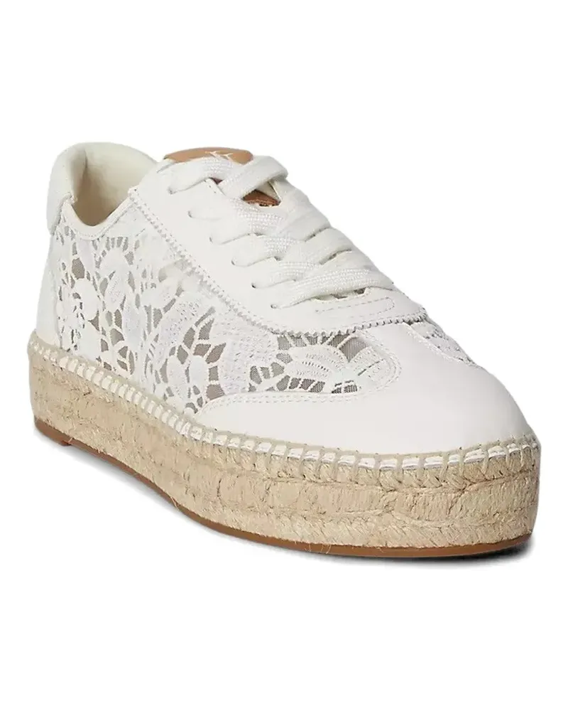 Ralph Lauren Luize lace platform sneakers - Weiß Weiß