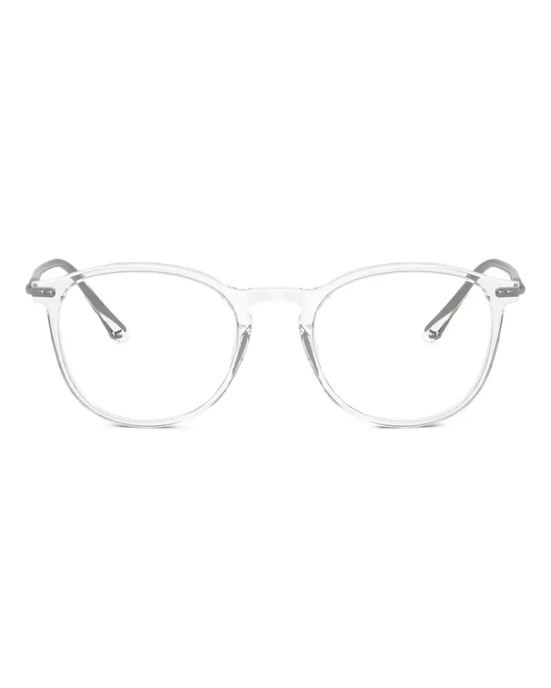 Giorgio Armani Brille mit rundem Gestell - Weiß Weiß