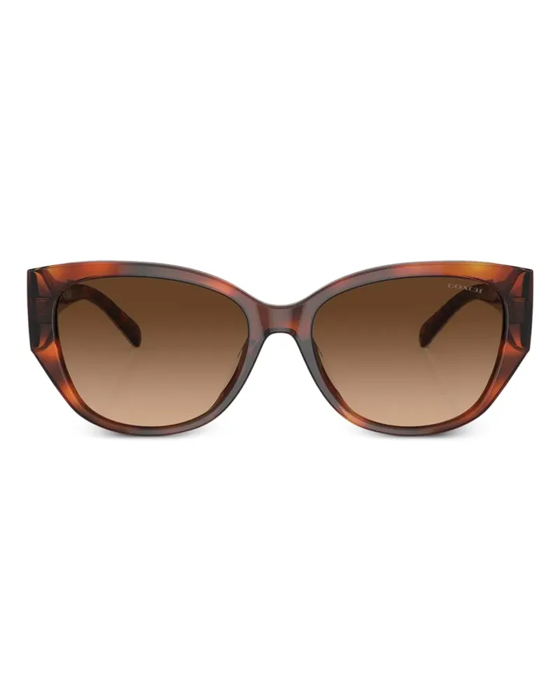 Coach D-Frame tortoiseshell-effect sunglasses - Braun Braun