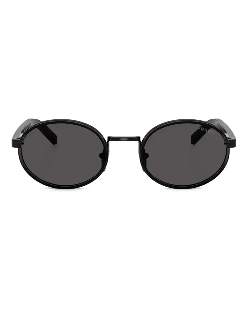 Prada Sonnenbrille mit Logo-Gravur - Schwarz Schwarz