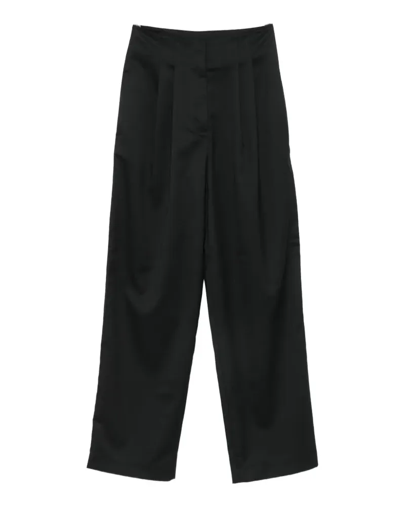 Sessùn pleated wide-leg trousers - Schwarz Schwarz