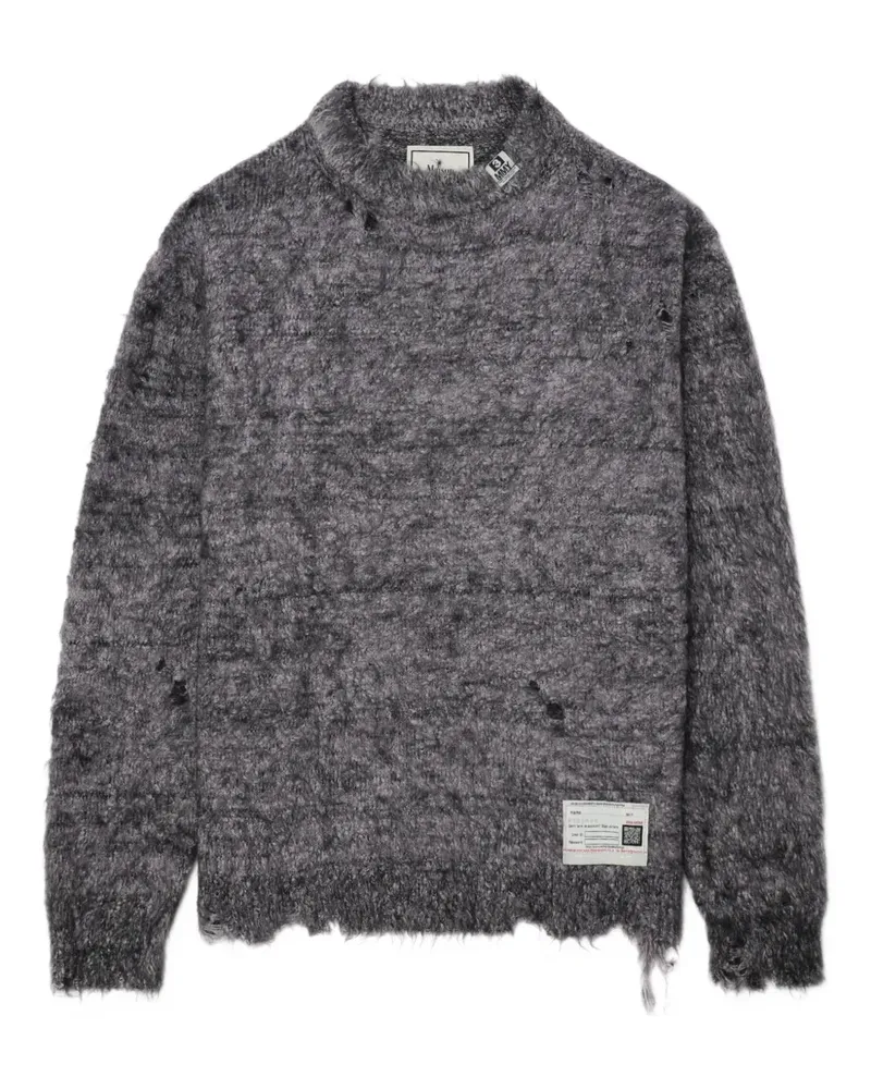 MIHARAYASUHIRO Pullover in Distressed-Optik - Violett Violett