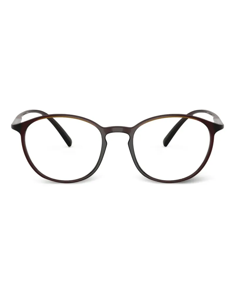 Giorgio Armani Brille mit rundem Gestell - Braun Braun