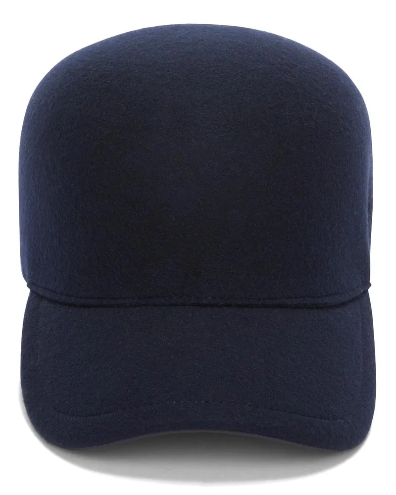Jil Sander Baseballkappe mit Logo-Stickerei - Blau Blau