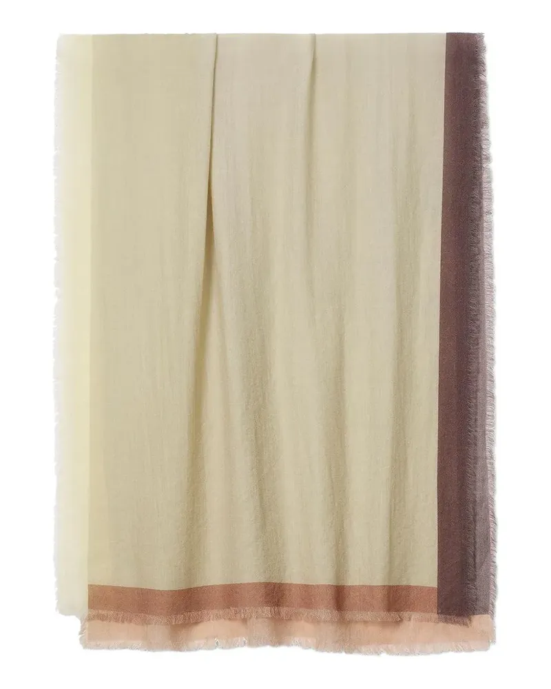 Rag & Bone Astrid border-fringed scarf - Nude Nude